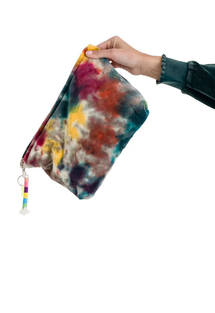 Love Joy Victory Batik Clutch Luce Kosmetikbeutel Pouche Velvet-Stoff Rainbow Bio-Baumwolle