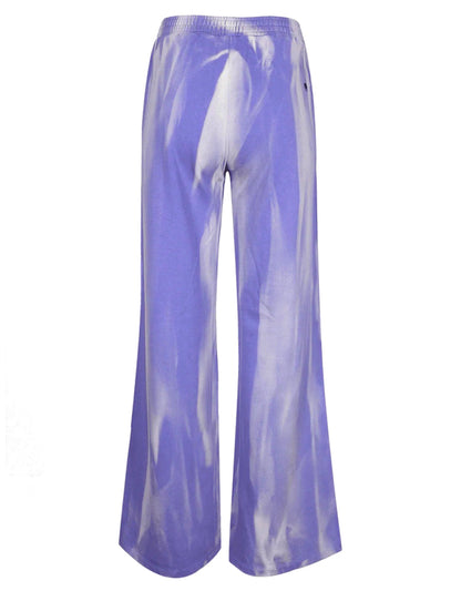 Love Joy Victory Batik Sweathose Lely Relaxed Fit Lila Irisblue Bio-Baumwolle Rückseite