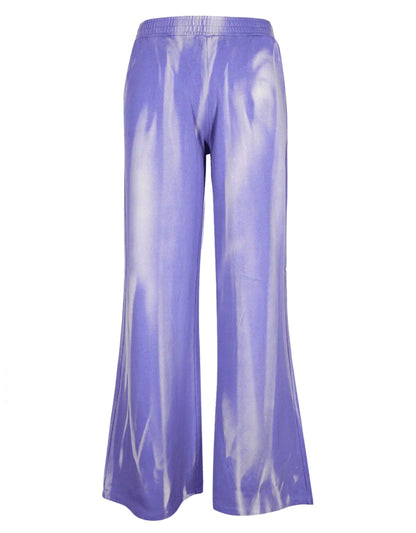 Love Joy Victory Batik Sweathose Lely Relaxed Fit Lila Irisblue Bio-Baumwolle