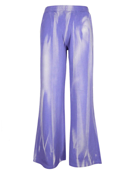 Love Joy Victory Batik Sweathose Lely Relaxed Fit Lila Irisblue Bio-Baumwolle