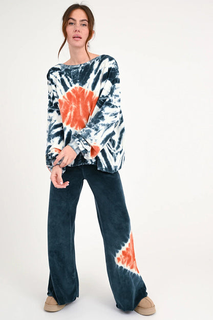 Love Joy Victory Batik Sweatshirt Lulu Samt-Haptik 100% Bio-Baumwolle Oversize Multicolor Model 6