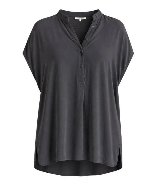 Love Joy Victory Bluse Kurzarm Martna Anthrazit