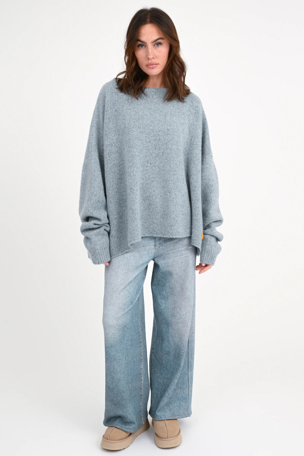 Love Joy Victory Denim Sweatpants Inke Jeans-Optik Bio-Baumwolle Relaxed-Fit