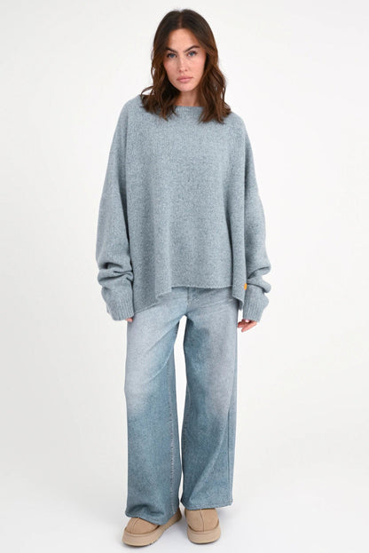Love Joy Victory Denim Sweatpants Inke Jeans-Optik Bio-Baumwolle Relaxed-Fit