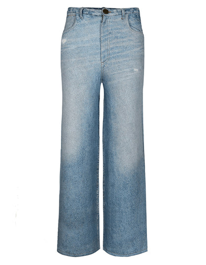 Love Joy Victory Denim-Sweatpants Inke Jeans-Optik Bio-Baumwolle Relaxed-Fit