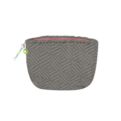 Love Joy Victory Terry Clutch Luce Kosmetikbeutel Pouche Frottee-Stoff Bio-Baumwolle Grau