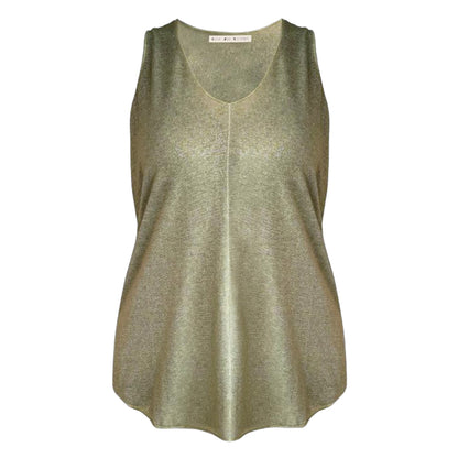 Love Joy Victory Glitter Top Lua Modal Bio-Baumwolle-Mix Frog Khaki A-Form