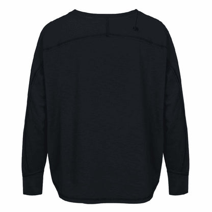 Love Joy Victory Longsleeve Daru Black Schwarz Bio-Baumwolle Oversize-Fit Daumenloch Rückseite