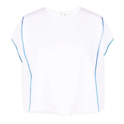Love Joy Victory Oversize T-Shirt Unity Print Weiß Vorderseite