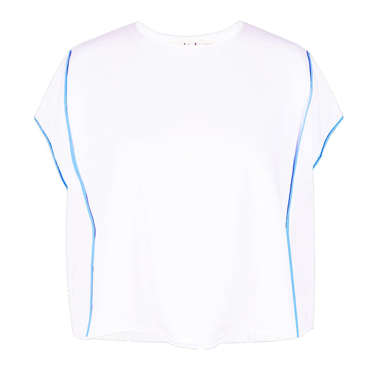 Love Joy Victory Oversize T-Shirt Unity Print Weiß Vorderseite