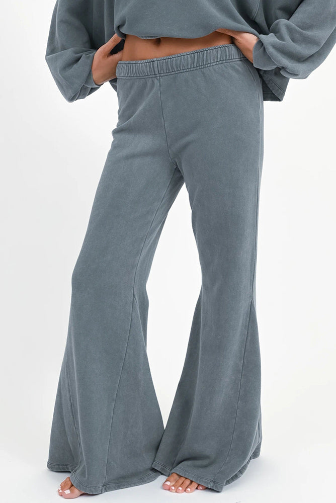 Love Joy Victory Schlaghose Sweathose Sarina Bio-Baumwolle Organic Cotton Blaugrau