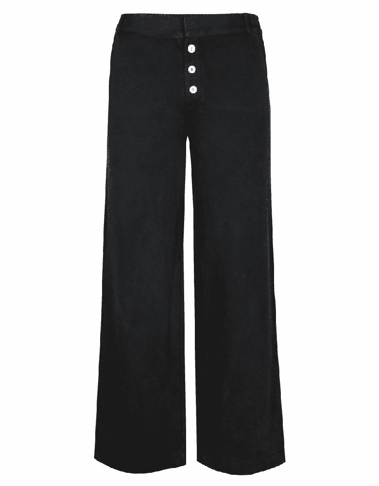Love Joy Victory Sweathose Albany Black Schwarz Straight-leg-Fit Bio-Baumwolle