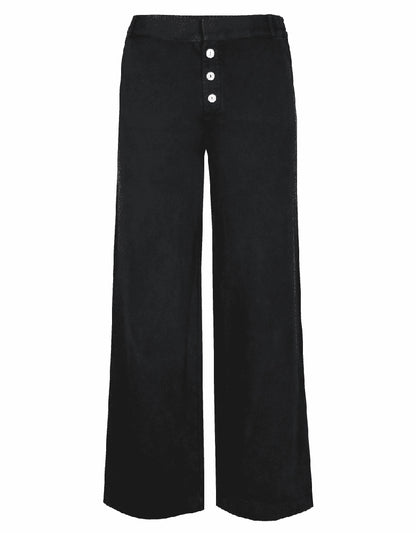 Love Joy Victory Sweathose Albany Black Schwarz Straight-leg-Fit Bio-Baumwolle