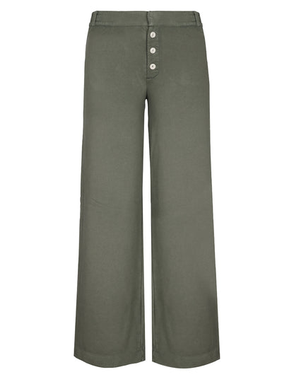 Love Joy Victory Sweathose Albany Thyme Olivgrün Straight-leg-Fit Brazilian Terry