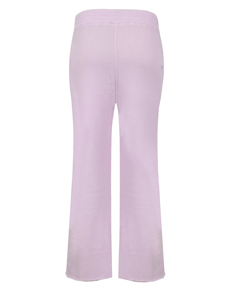 Love Joy Victory Sweathose Mayari Lilac Bio-Baumwolle Ausgestelltes Bein Relaxed-Fit Rückseite