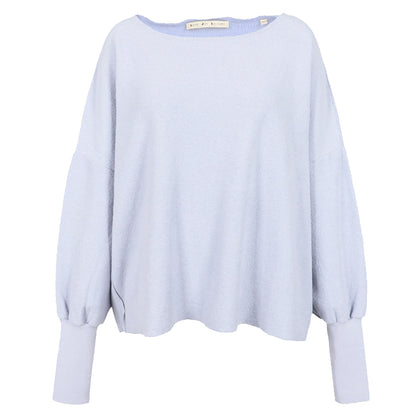 Love Joy Victory Sweatshirt Hilda Sky Blue Hellblau Bio-Baumwolle