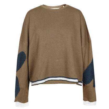 Love Joy Victory Sweatshirt Hopewell Oliv Patches 100% Bio-Baumwolle Relaxed-Fit