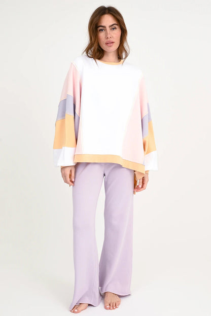 LOVE JOY VICTORY | LJV | Sweatshirt Oversize IZAR STRIPE | Organic Cotton