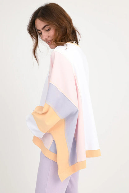 LOVE JOY VICTORY | LJV | Sweatshirt Oversize IZAR STRIPE | Organic Cotton