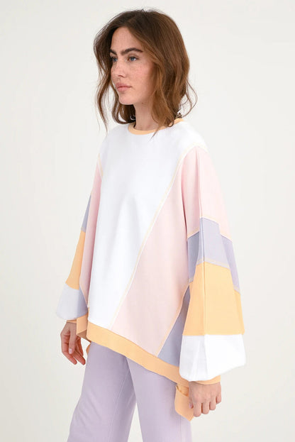 LOVE JOY VICTORY | LJV | Sweatshirt Oversize IZAR STRIPE | Organic Cotton