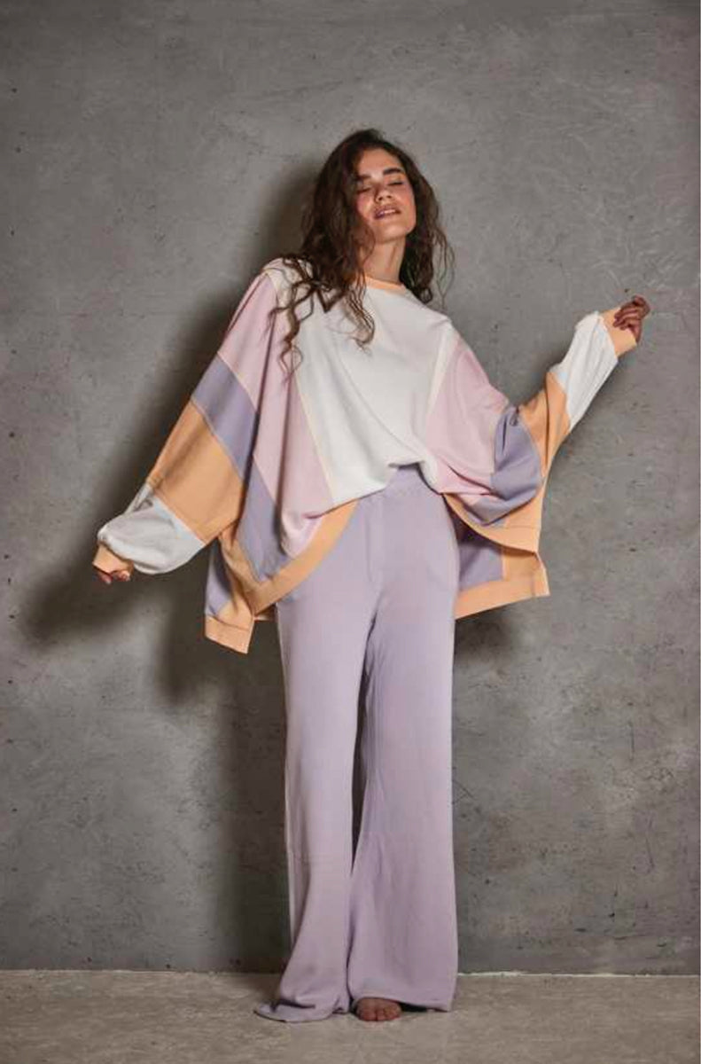 LOVE JOY VICTORY | LJV | Sweatshirt Oversize IZAR STRIPE | Organic Cotton