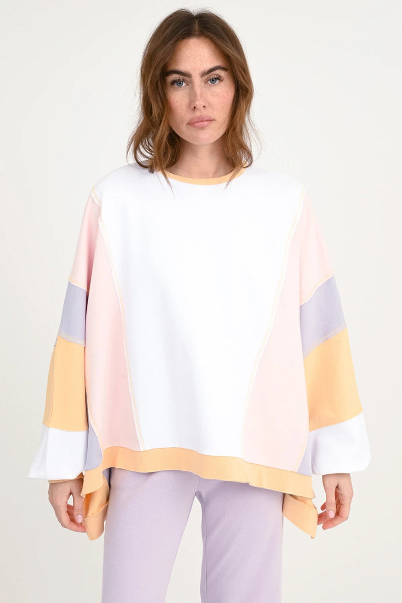 Love Joy Victory Sweatshirt Oversize Izar Stripe Organic Cotton