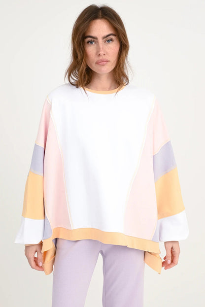 Love Joy Victory Sweatshirt Oversize Izar Stripe Organic Cotton