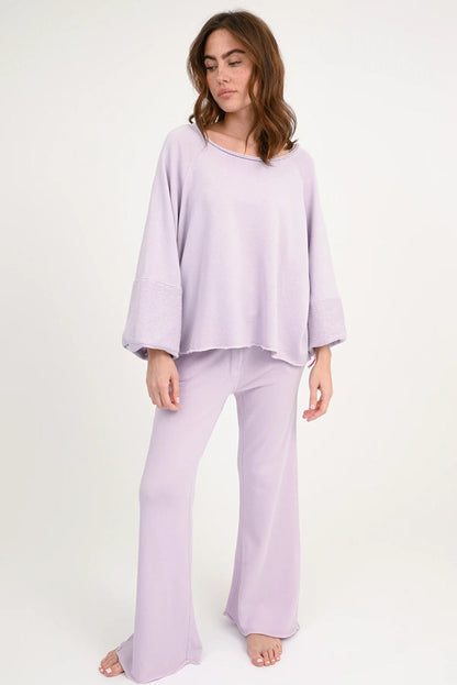 Love Joy Victory Sweatshirt Sorila Lilac Bio-Baumwolle Model 6
