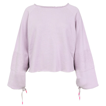 Love Joy Victory Sweatshirt Sorila Lilac Bio-Baumwolle