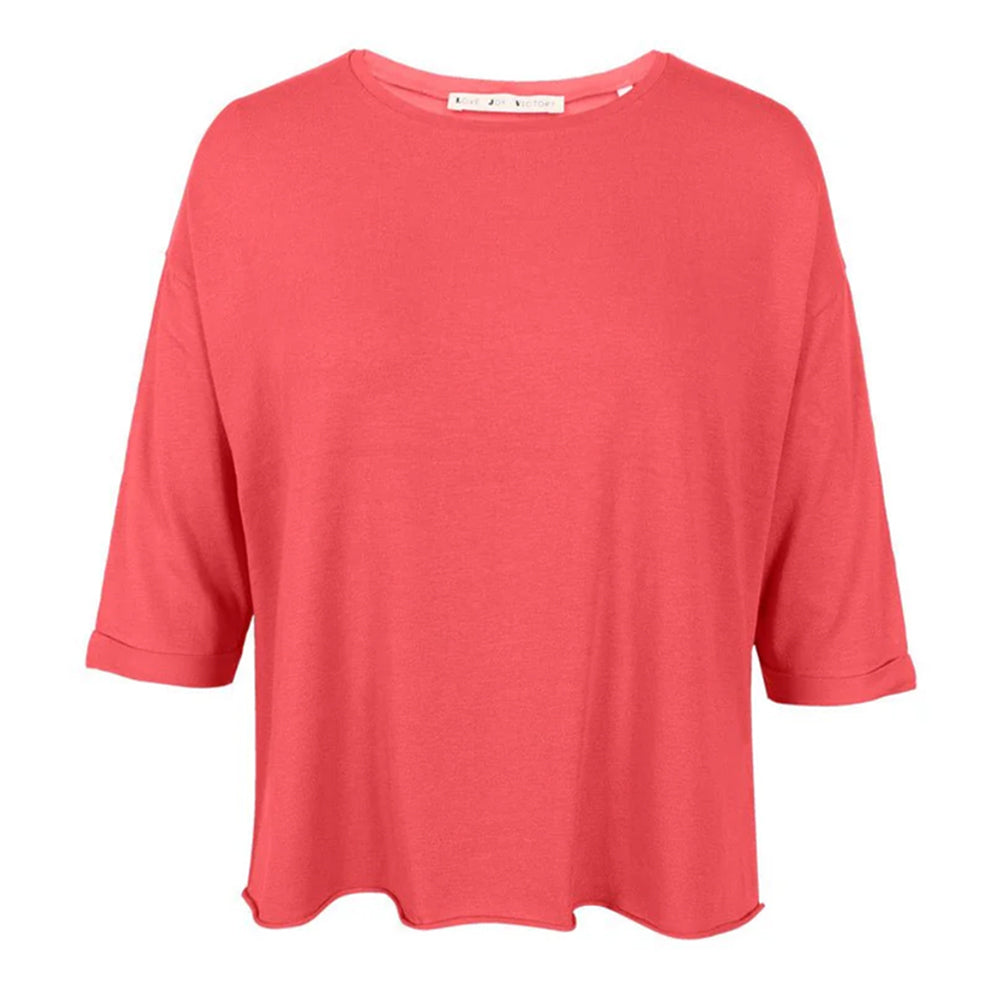 Love Joy Victory T-Shirt Mola Organic Cotton Modal Geranium