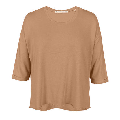 Love Joy Victory T-Shirt Mola Organic Cotton Modal hazelnut