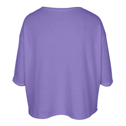 Love Joy Victory T-Shirt Mola Organic Cotton Modal Lila Irisblue Rückseite