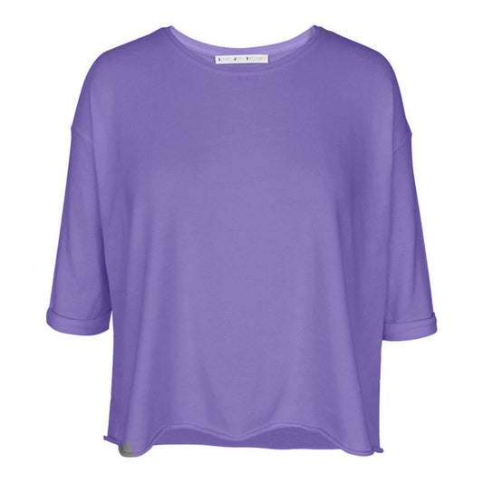 Love Joy Victory T-Shirt Mola Organic Cotton Modal Lila Irisblue
