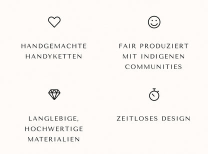 Mahawo Handyketten Handgeknüpft Fair Produziert Mexiko