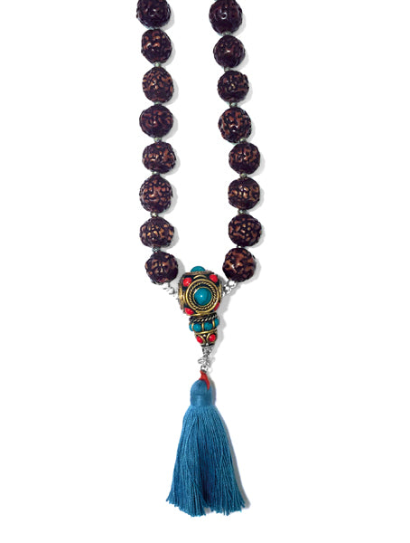 Mala-Kette Rudraksha Tassel 120 cm Lang