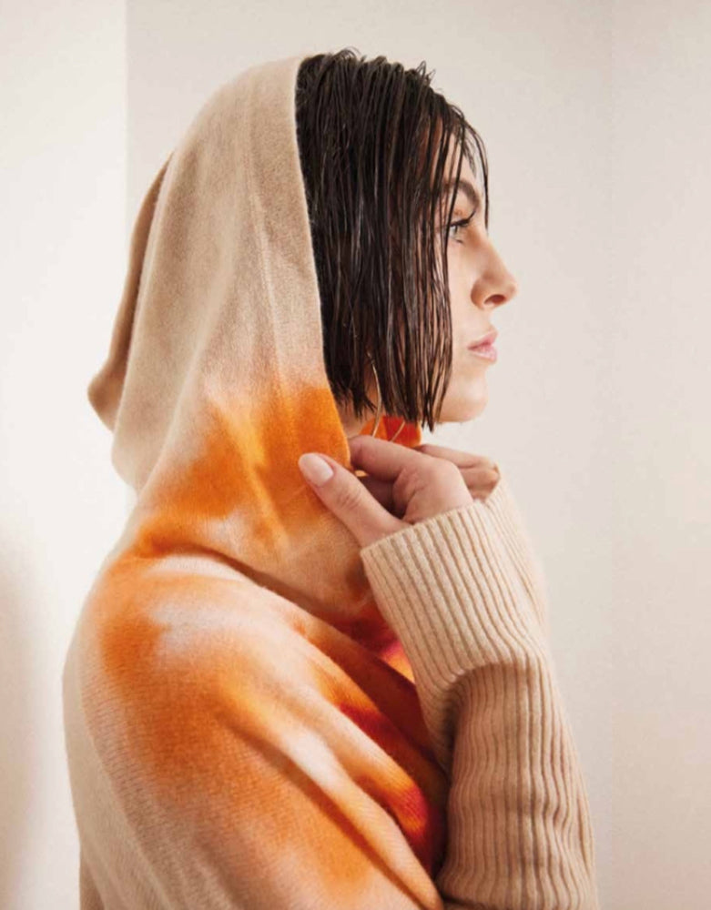 Notshy Batik-Hoodie Kaschmir Canyon Tie & Dye Sunny Dye Rippärmel Model