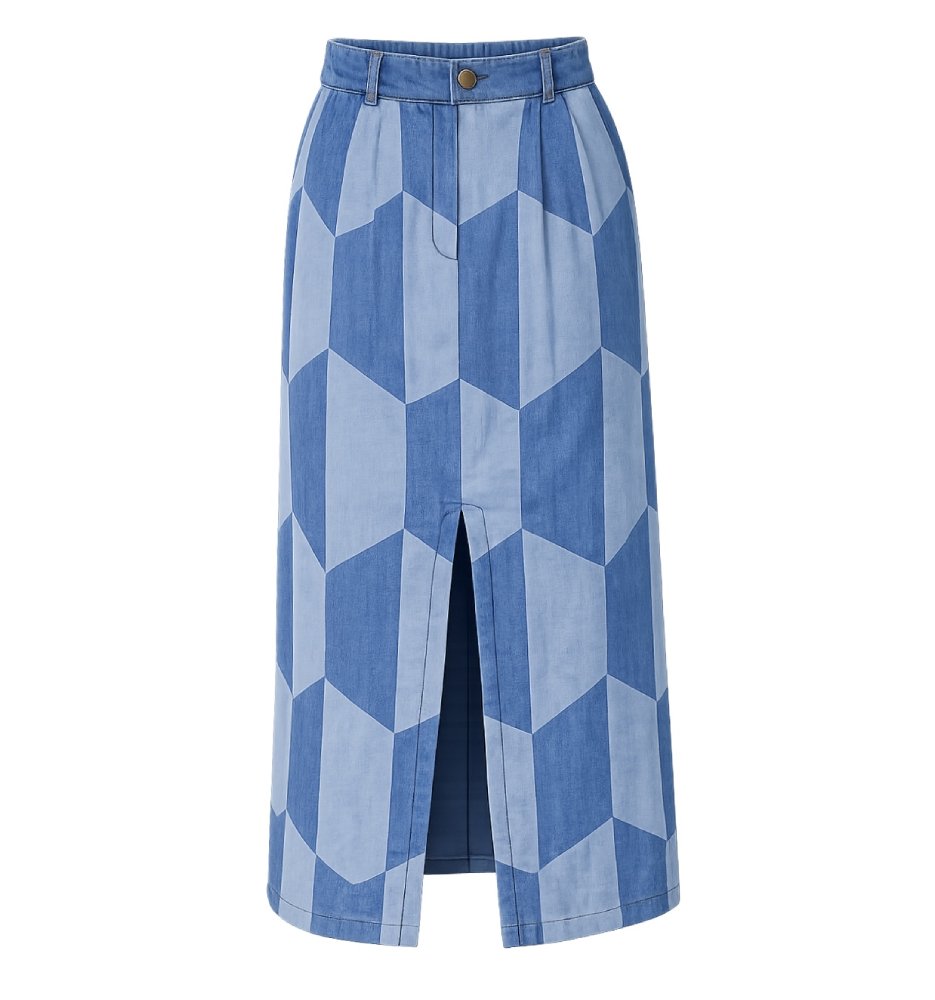 Notshy Jeansrock Deniim Patchwork Mira 100 % Baaumwolle