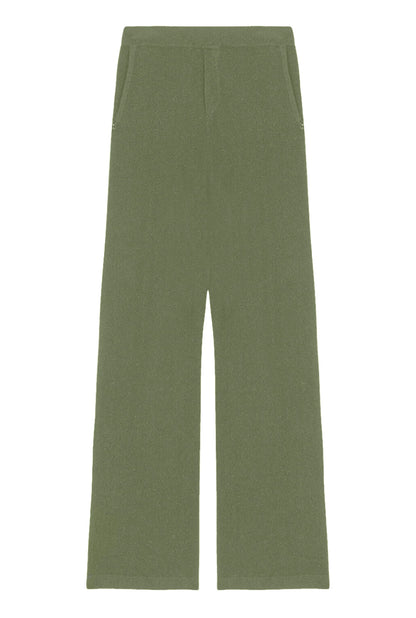 Notshy Kaschmir Hose Dulcina Oliv Lichen Straight-Fit