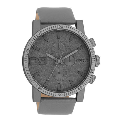 OOZOO Chronograph Anthrazit Lederarmband 48 mm C11317