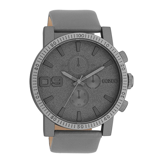 OOZOO Chronograph Anthrazit Lederarmband 48 mm C11317