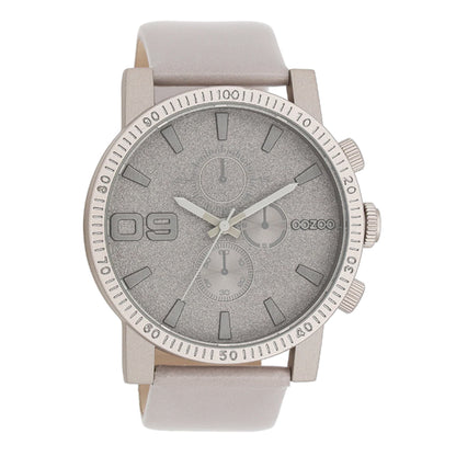 OOZOO Chronograph Taupe Lederarmband 48 mm C11311