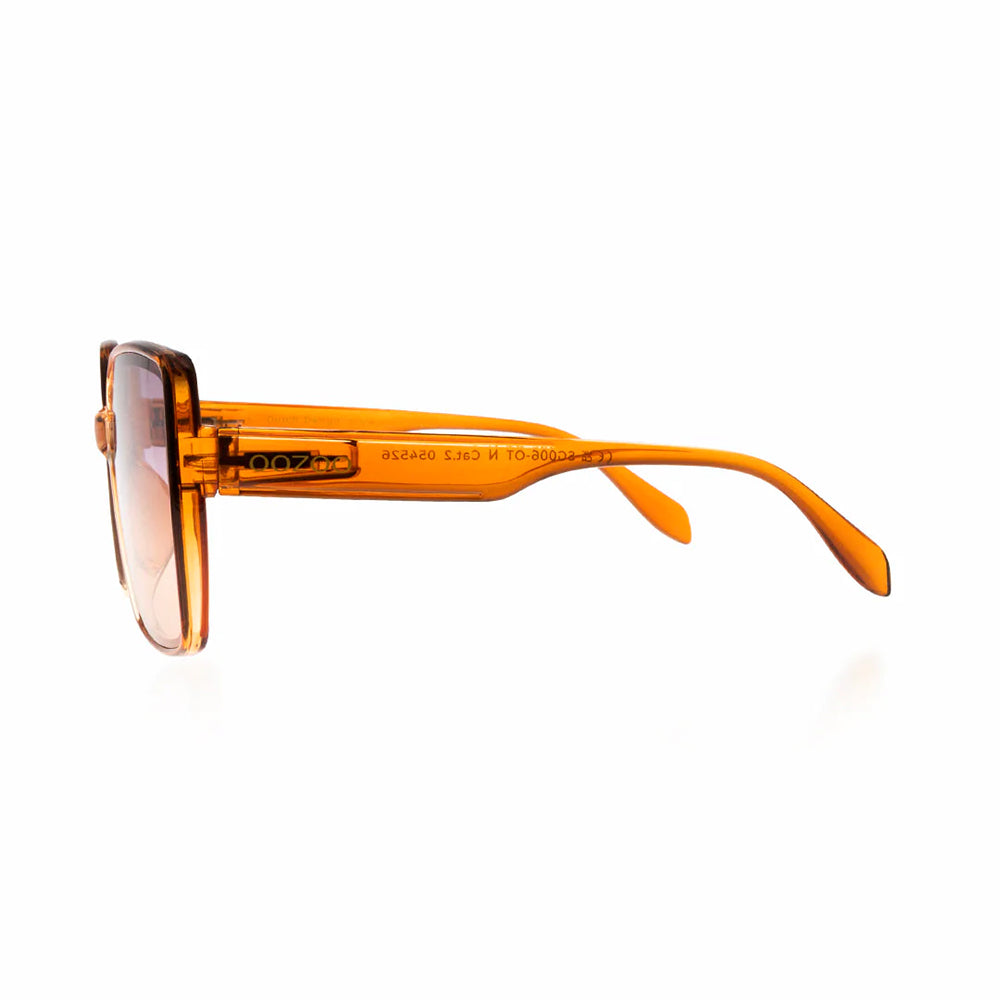 OOZOO Große Sonnenbrille SG006-OT Orange Verlaufsgläser UV400 Federscharniere Seitlich 2