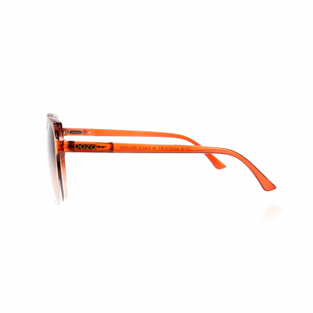 OOZOO Große Sonnenbrille SG013-RT Orange Graue Verlaufsgläser UV400 Federscharniere Seitlich 2