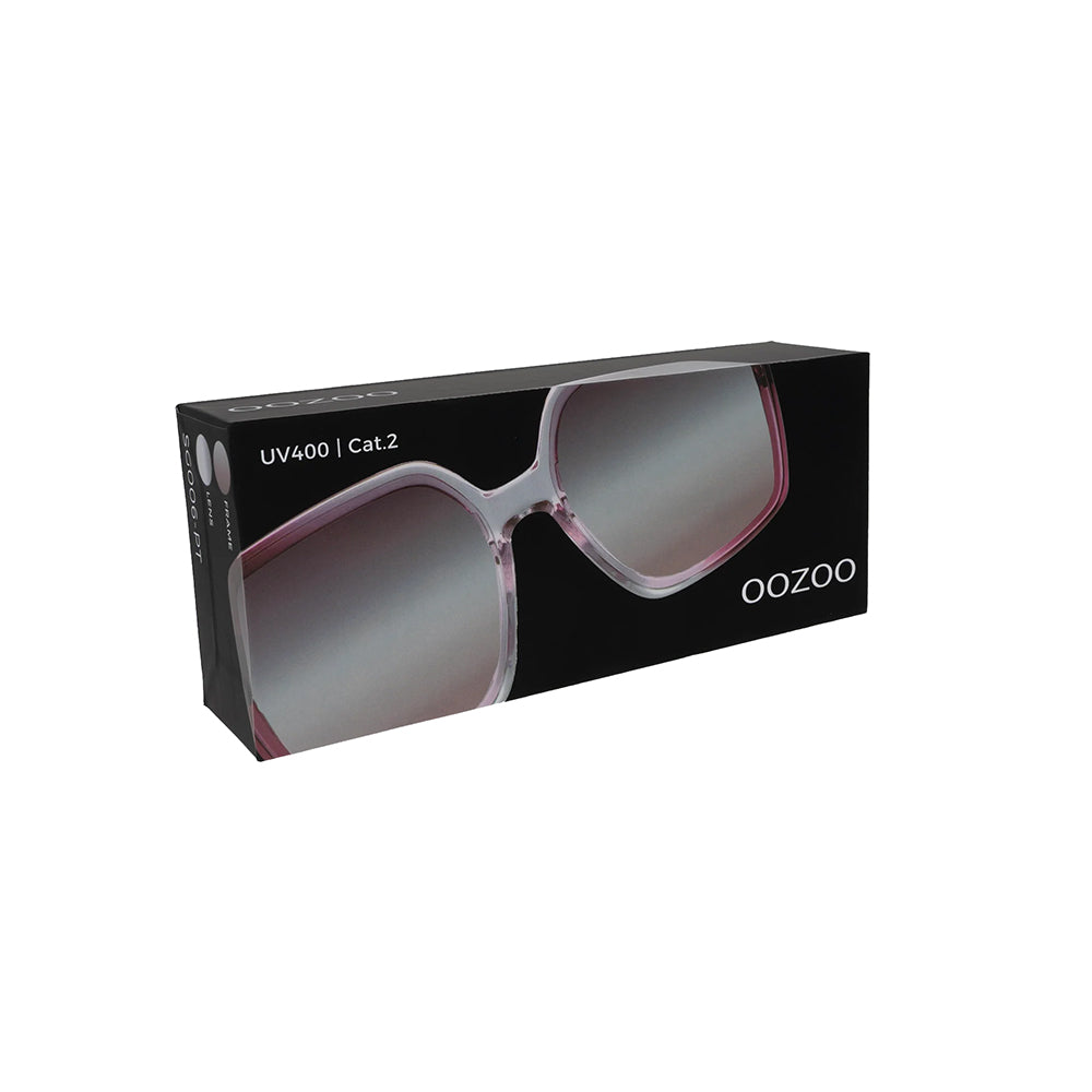 OOZOO Große Sonnenbrille SG006-PT Pink Verlaufsgläser UV400 Originalverpackung