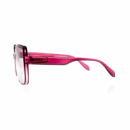 OOZOO Große Sonnenbrille SG006-PT Pink Verlaufsgläser UV400 Federscharniere Seitlich 2