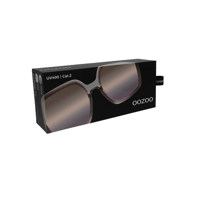 OOZOO Große Sonnenbrille SG006-TT Taupe Verlaufsgläser UV400 Federscharniere Originalverpackung