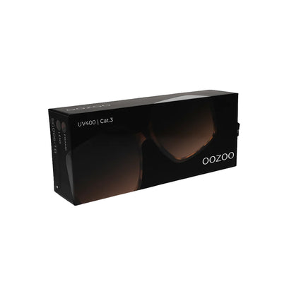 OOZOO Große Sonnenbrille SG006-TB Brauner Schildpatt-Look Braune Verlaufsgläser UV400-Schutz Originalverpackung