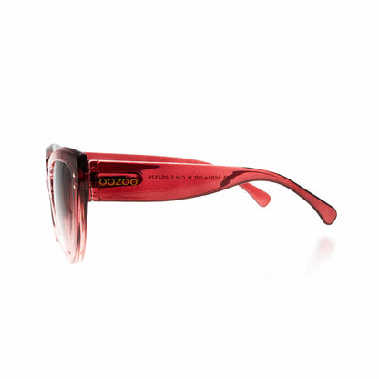OOZOO Große Sonnenbrille SG014-OP Orange Rosé Rote Verlaufsgläser UV400 Schutz Seitlich 2