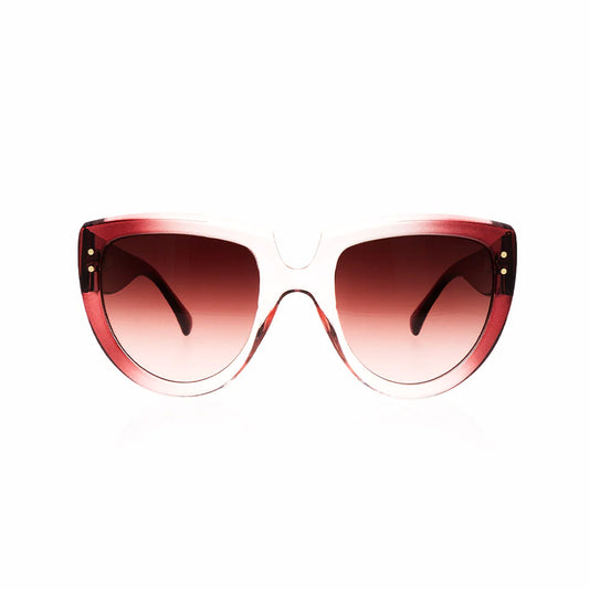 OOZOO Große Sonnenbrille SG014-OP Orange Rosé Rote Verlaufsgläser UV400 Schutz