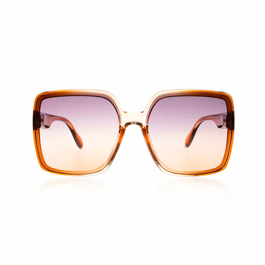 OOZOO Sonnenbrille SG006-OT Orange Verlaufsgläser Große Sonnenbrille UV400 Federscharniere